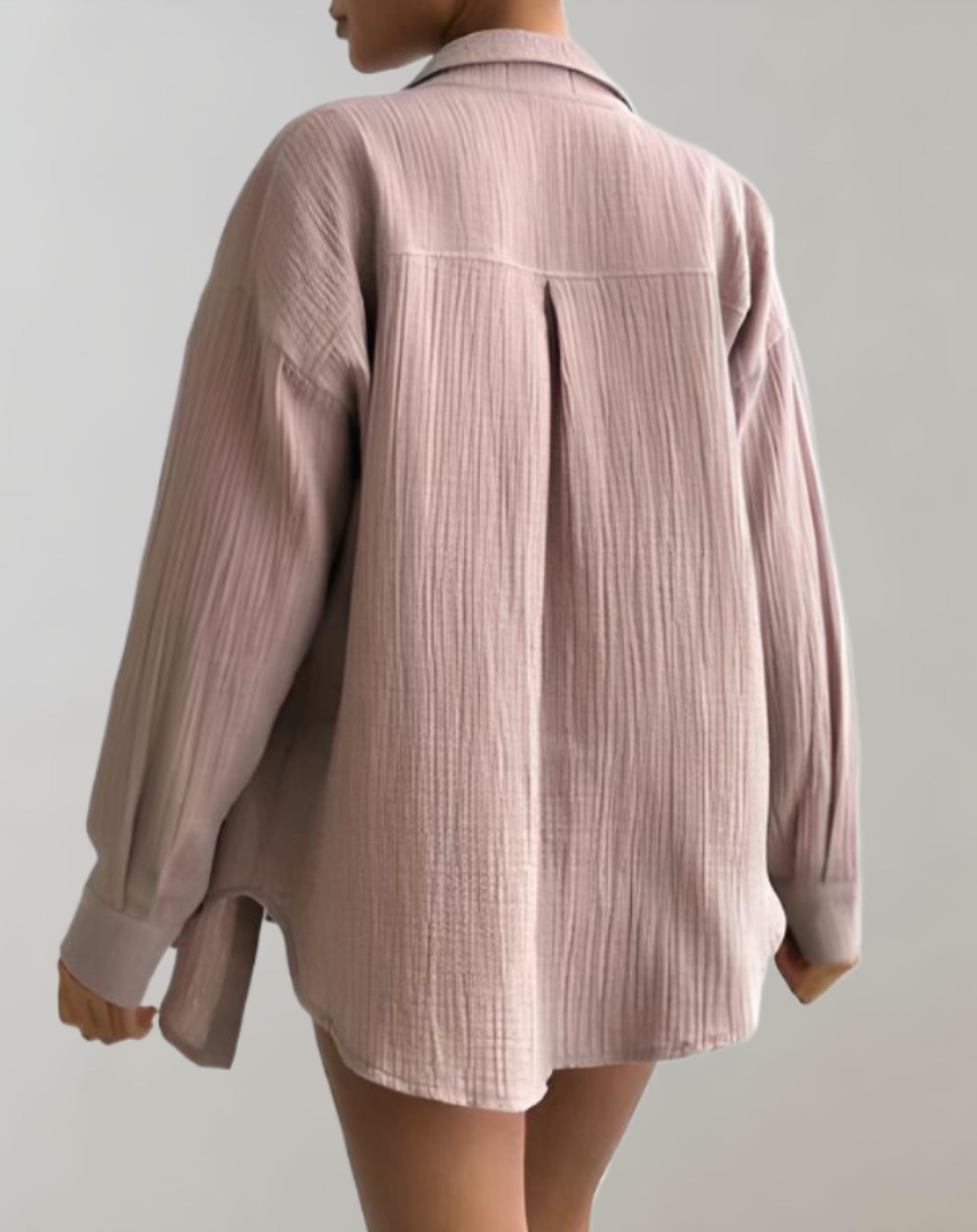 Ariana | Zweiteiliges Set Mit Hemd Und Shorts Mit Elastischem Bund