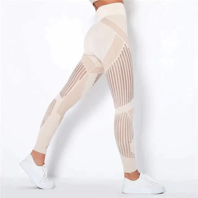 Camryn | Damen High Waist Kompressionsleggings Mit Formeinsätzen