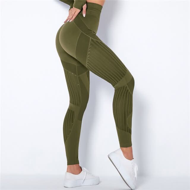 Camryn | Damen High Waist Kompressionsleggings Mit Formeinsätzen