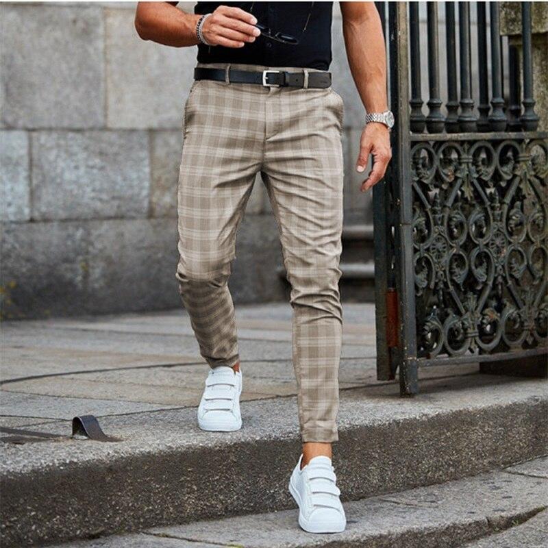 Adam | Herren Slim-Fit Karierte Hose