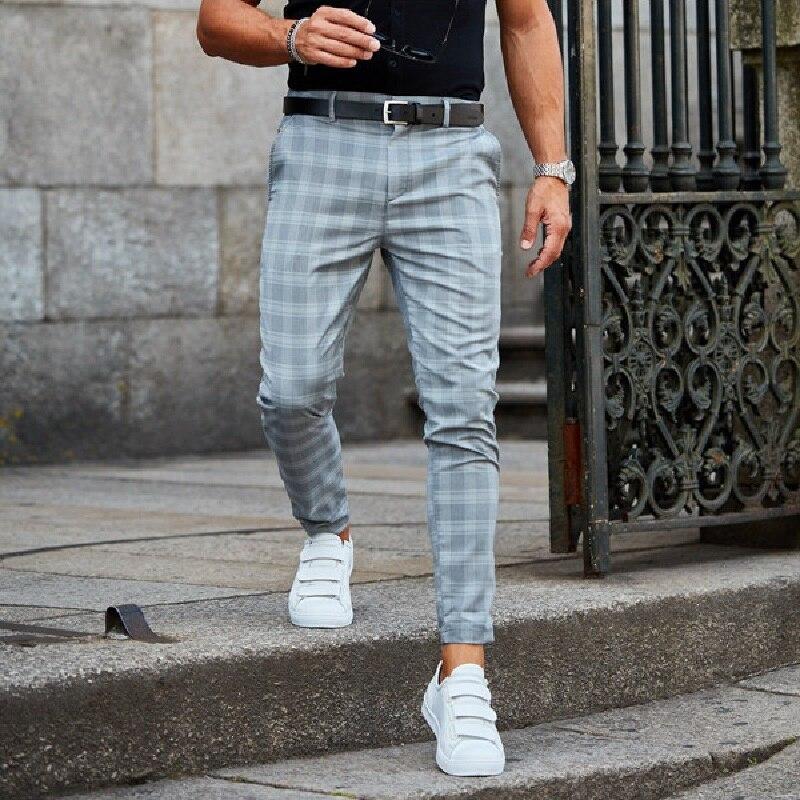 Adam | Herren Slim-Fit Karierte Hose