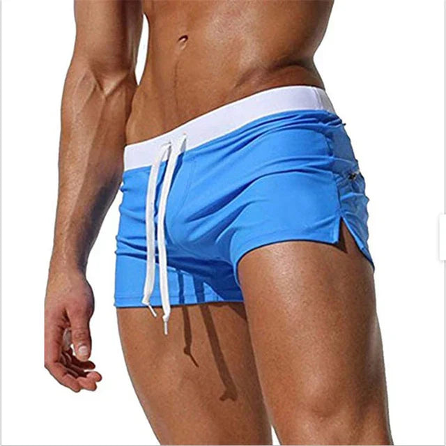 Trent | Herren Badeshorts Mit Kordelzug Und Seitenstreifen