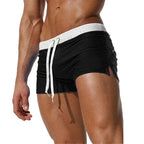 Trent | Herren Badeshorts Mit Kordelzug Und Seitenstreifen