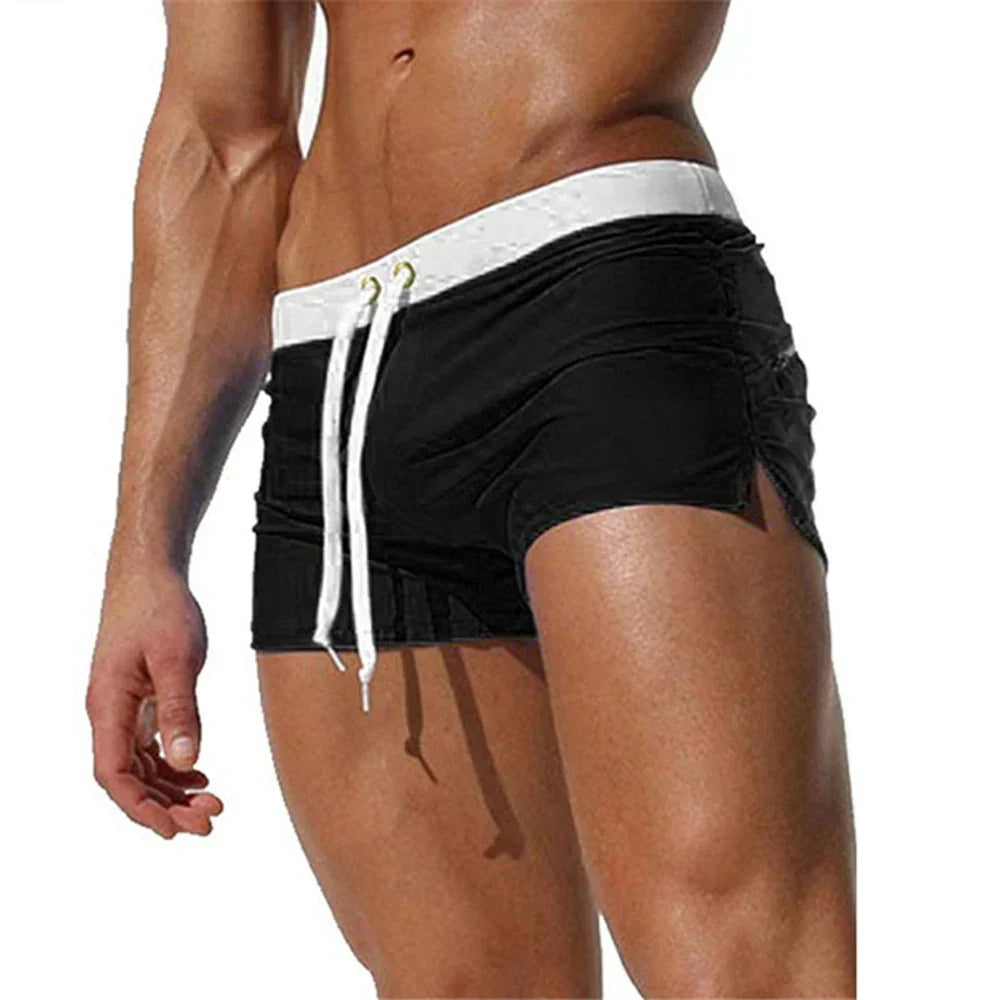 Trent | Herren Badeshorts Mit Kordelzug Und Seitenstreifen