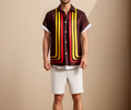 Ryan | Herren Hemd Mit Knopfleiste Und Retro Streifen