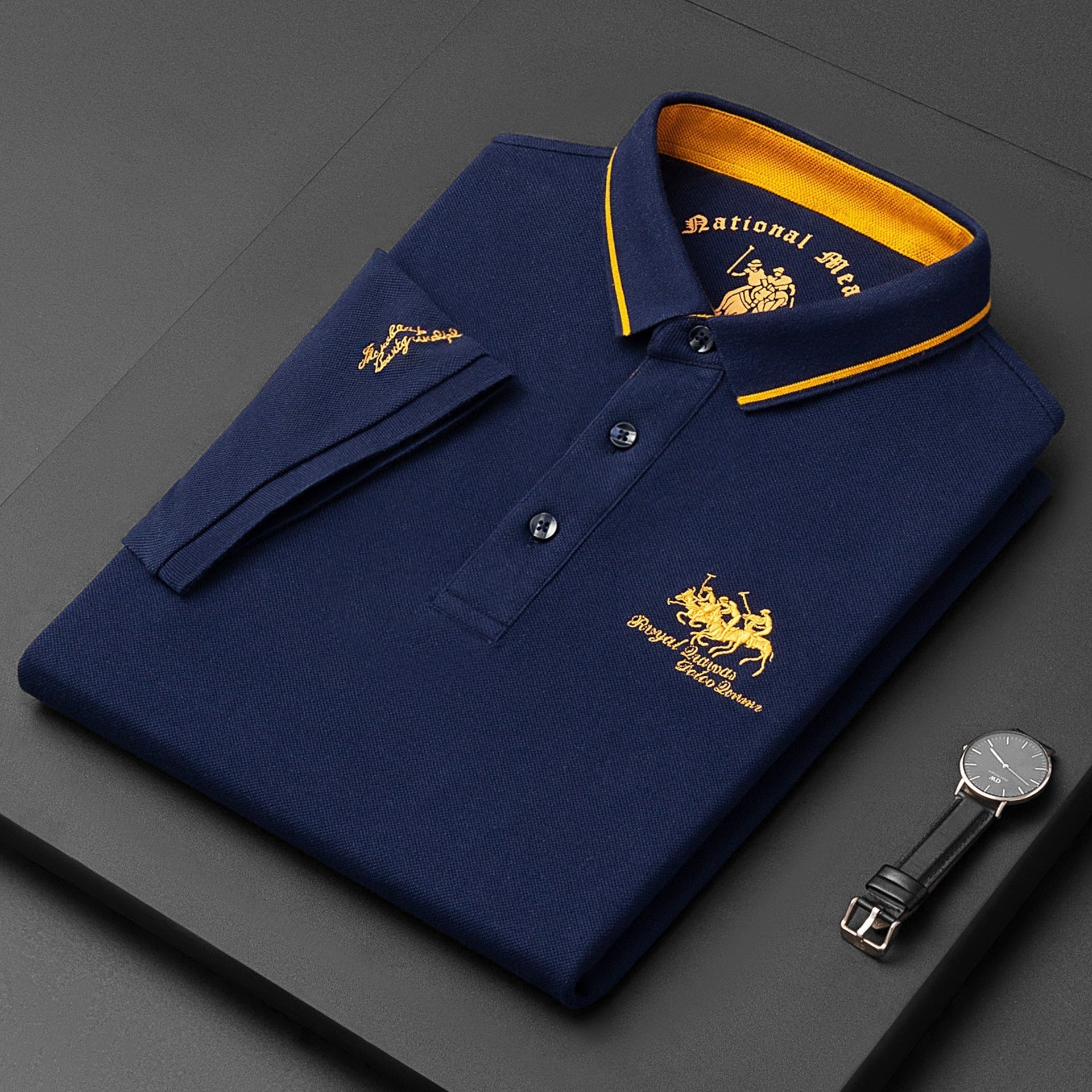 Marcus | Klassisches Kurzarm Poloshirt Mit Kontrastkragen