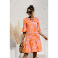 Freya | Damen Mini Kleid Mit Niedriger Taille Und Kurzarm