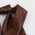 Bianca | Samt Midi Kleid Mit Neckholder Und Ärmellos