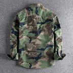 Colby | Herren Langarm Camouflage Hemd Mit Brusttaschen