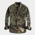 Colby | Herren Langarm Camouflage Hemd Mit Brusttaschen
