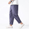 Zachary | Herren Verkürzte Tapered Hose Mit Kordelzug