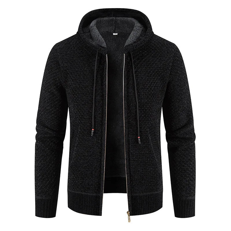 Dylan | Herren Strickjacke Mit Reißverschluss Und Kapuze