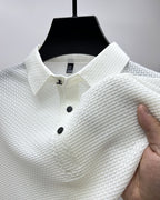 Leo | Herren Kurzarm Poloshirt Mit Strukturmuster