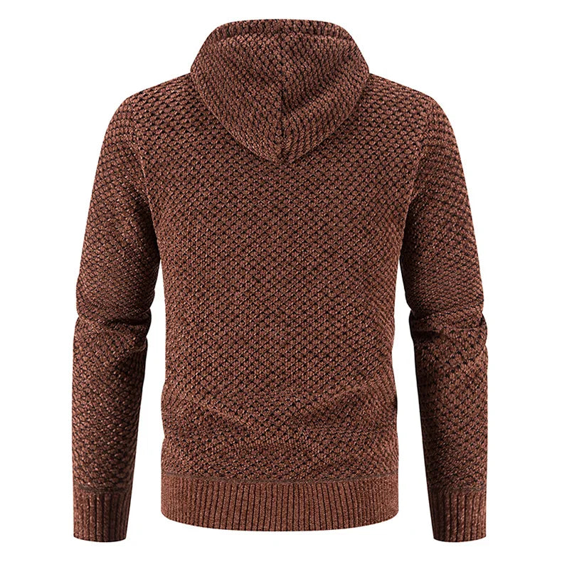 Dylan | Herren Strickjacke Mit Reißverschluss Und Kapuze
