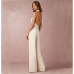 Helena | Damen Neckholder Jumpsuit Mit Ärmellosem Schnitt Und Taillierter Passform