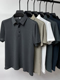 Leo | Herren Kurzarm Poloshirt Mit Strukturmuster
