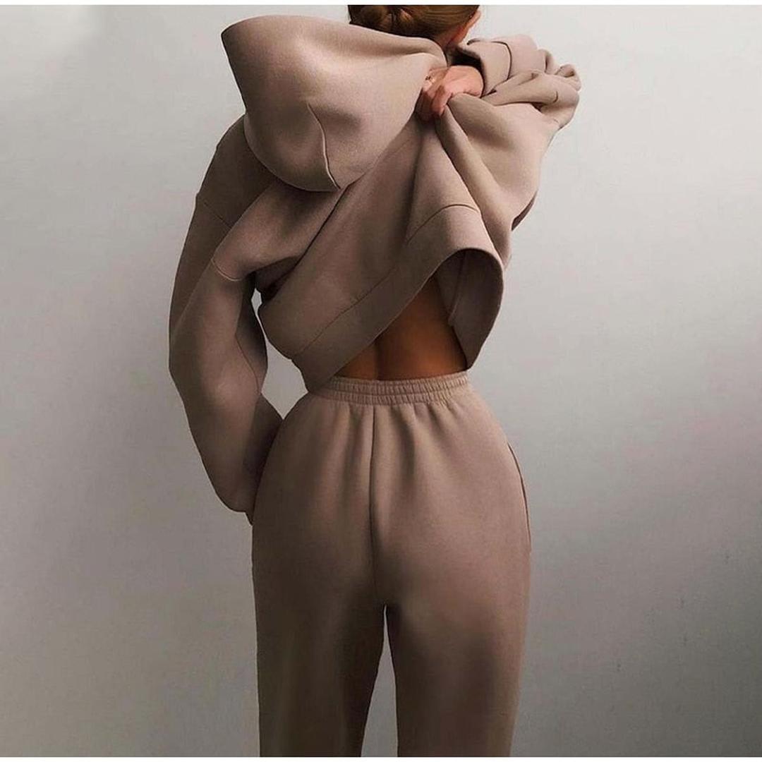Delilah | Damen Hoodie- Und Jogger-Set Mit Lockerer Passform