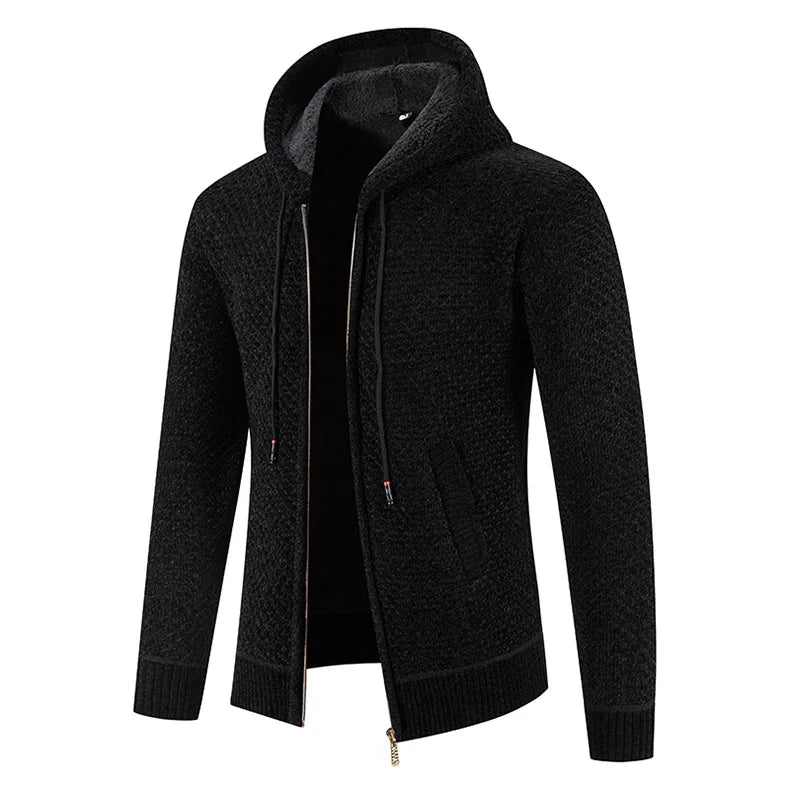 Dylan | Herren Strickjacke Mit Reißverschluss Und Kapuze