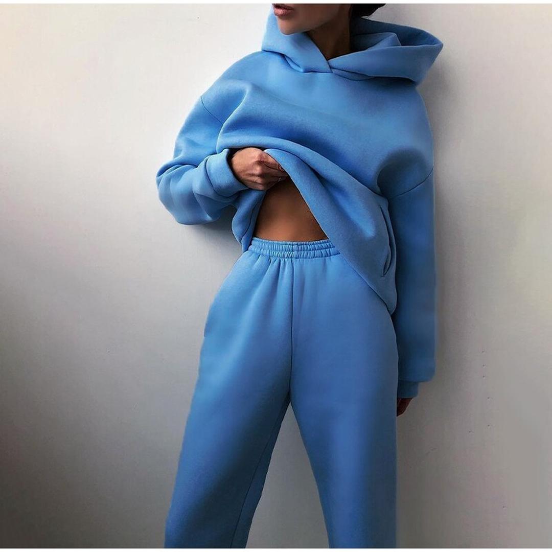 Delilah | Damen Hoodie- Und Jogger-Set Mit Lockerer Passform