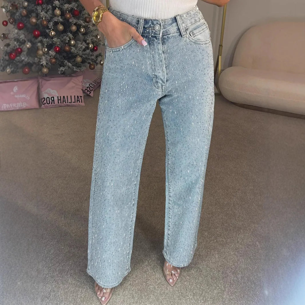 Kinsley | Damen High Waist Straight Jeans