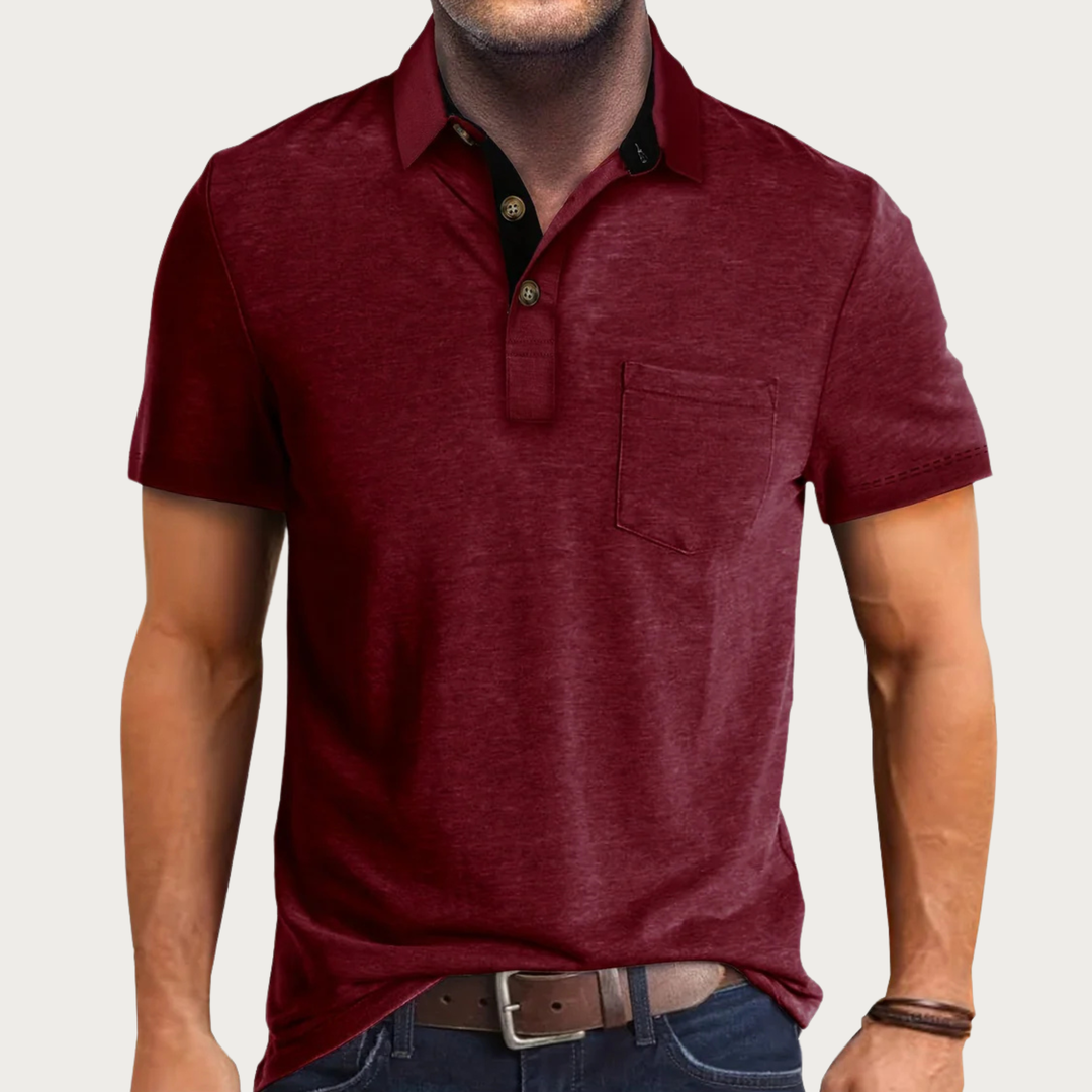 Nathan | Kurzarm Polo Shirt Mit Brusttasche