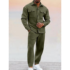 Adrian | Herren Zweiteiliges Athleisure Set Mit Jacke Und Hose