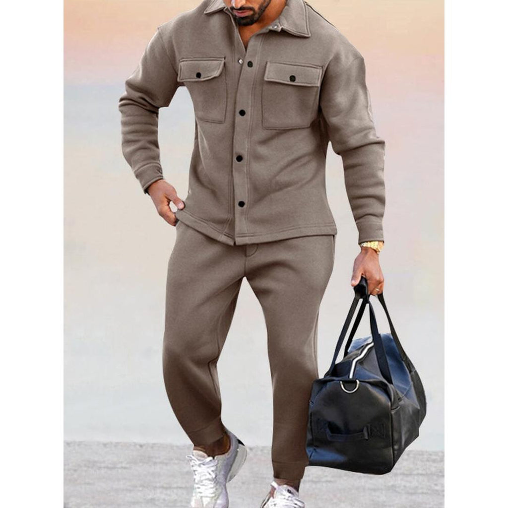 Adrian | Herren Zweiteiliges Athleisure Set Mit Jacke Und Hose