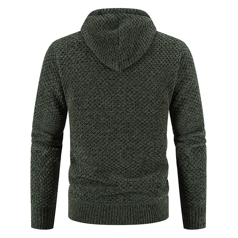 Dylan | Herren Strickjacke Mit Reißverschluss Und Kapuze