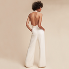 Helena | Damen Neckholder Jumpsuit Mit Ärmellosem Schnitt Und Taillierter Passform