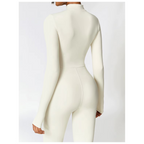 Ava | Damen Jumpsuit mit Stretchanteil und verstellbarem Kragen