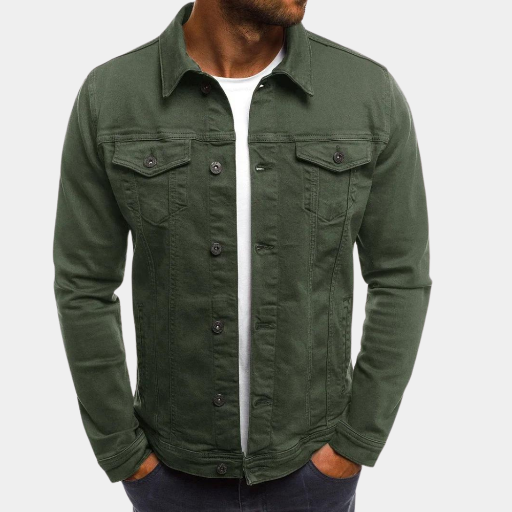 Nathan | Herren Jacke Mit Knopfleiste Und Brusttaschen