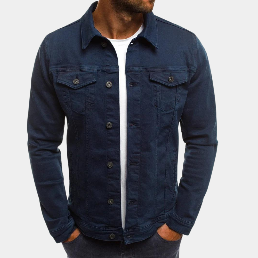 Nathan | Herren Jacke Mit Knopfleiste Und Brusttaschen