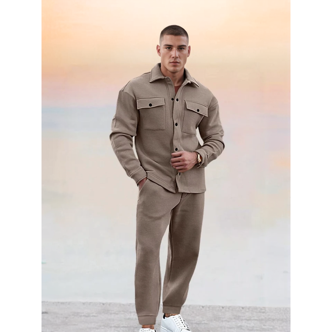 Adrian | Herren Zweiteiliges Athleisure Set Mit Jacke Und Hose