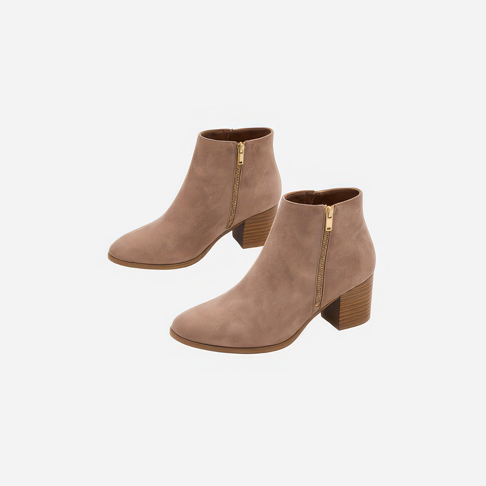 Mila | Damen Stiefeletten mit Blockabsatz