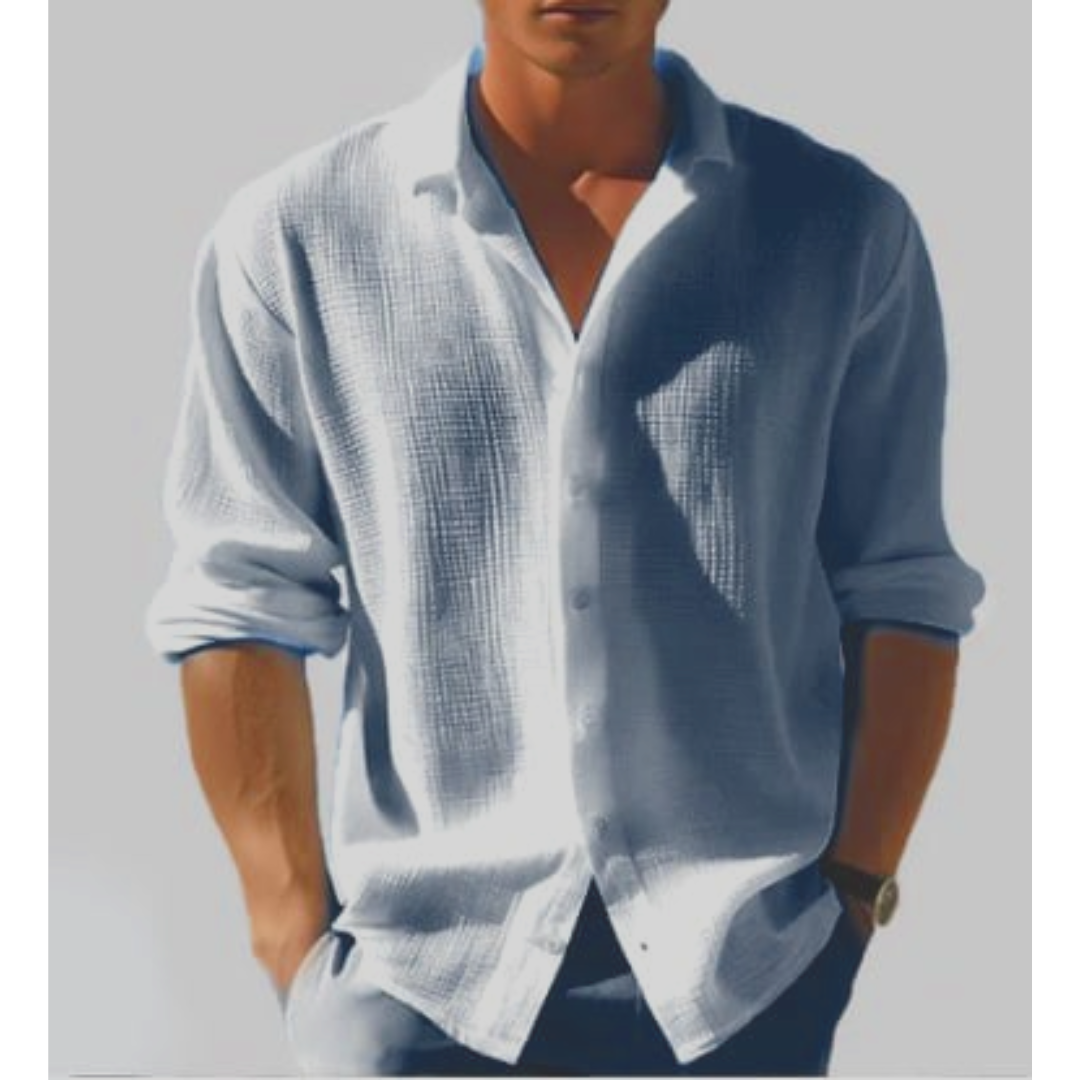 Theo | Herren Freizeit Hemd Mit Knopfleiste