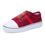 Rhea | Damen Slip-On Sneaker Mit Gestreiftem Einsatz