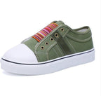Rhea | Damen Slip-On Sneaker Mit Gestreiftem Einsatz