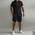 Justin | Herren Zweiteiliges Set Mit Poloshirt Und Shorts