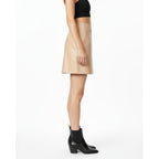 Rory | Damen High Rise A-Linien Minirock Mit Figurbetonter Passform