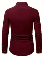 Ethan | Herren Slim-Fit Hemd Mit Knopfleiste Und Langarm
