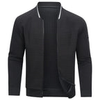 Logan | Herren Gesteppter Pullover Mit Reißverschluss Und Rippkragen