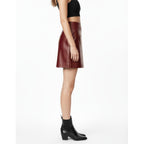 Rory | Damen High Rise A-Linien Minirock Mit Figurbetonter Passform