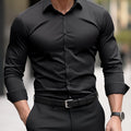 Ethan | Herren Slim-Fit Hemd Mit Knopfleiste Und Langarm