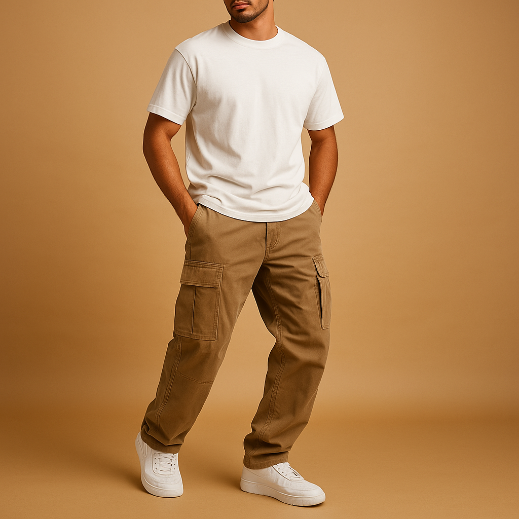 Brody | Herren Cargo Hose Mit Mehreren Taschen Und Normaler Passform