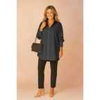 Adelaide | Damen Oversize Langarm Hemdbluse