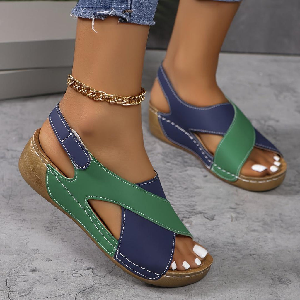 Katherine | Damen Flache Sandalen Mit Verstellbaren Trägern