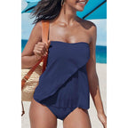 Samara | Damen Trägerloses Tankini Set Mit Bandeau Top