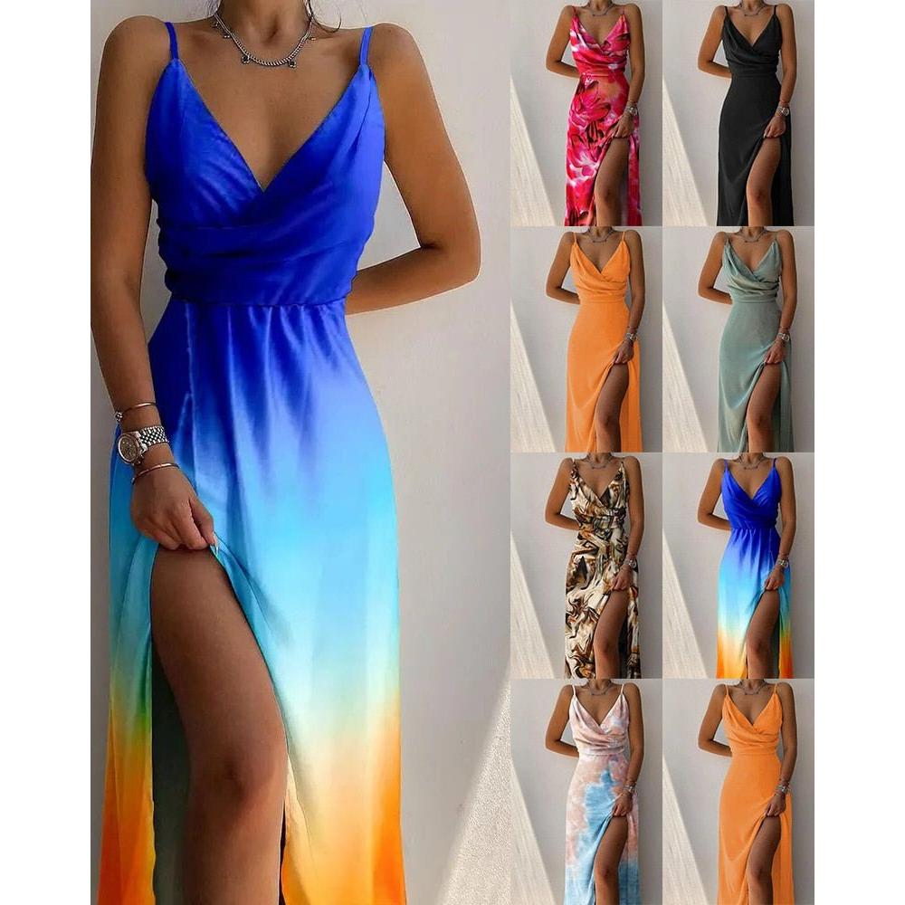 Arabella | Damen Midikleid Mit Drapiertem V-Ausschnitt