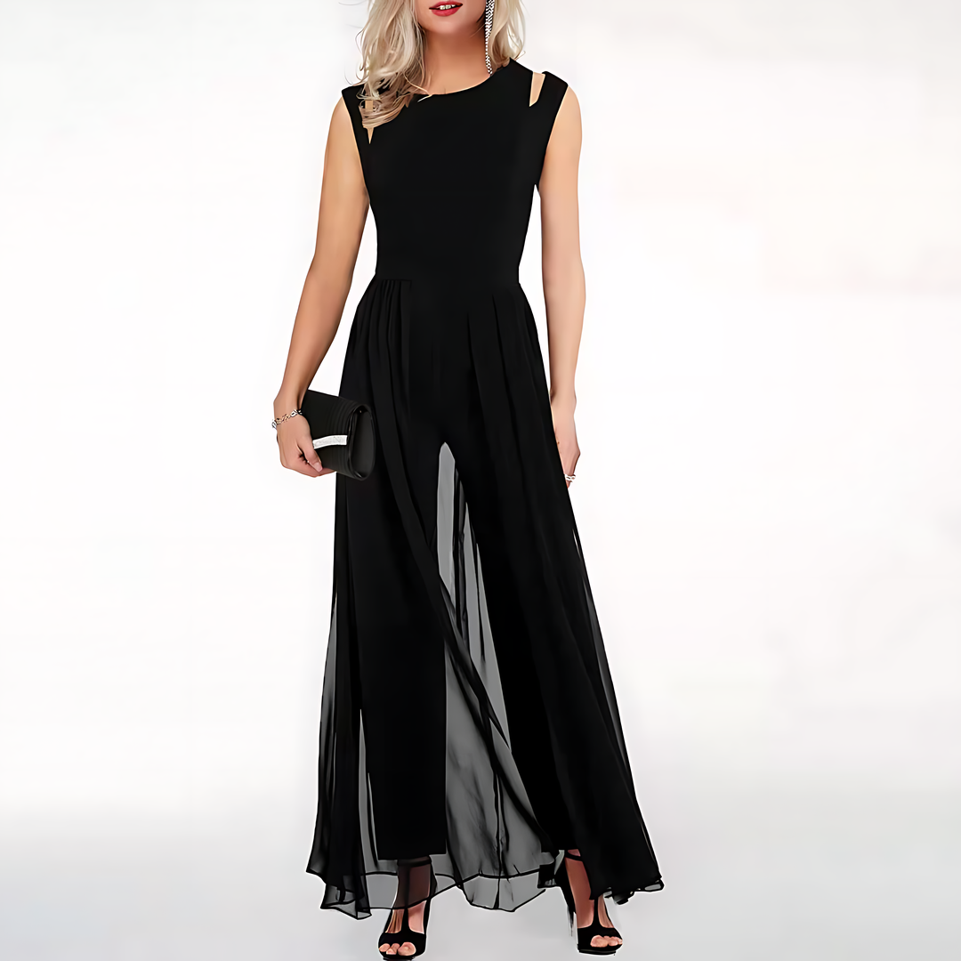 Lily | Damen Overall mit ärmellosem Schnitt und weitem Bein
