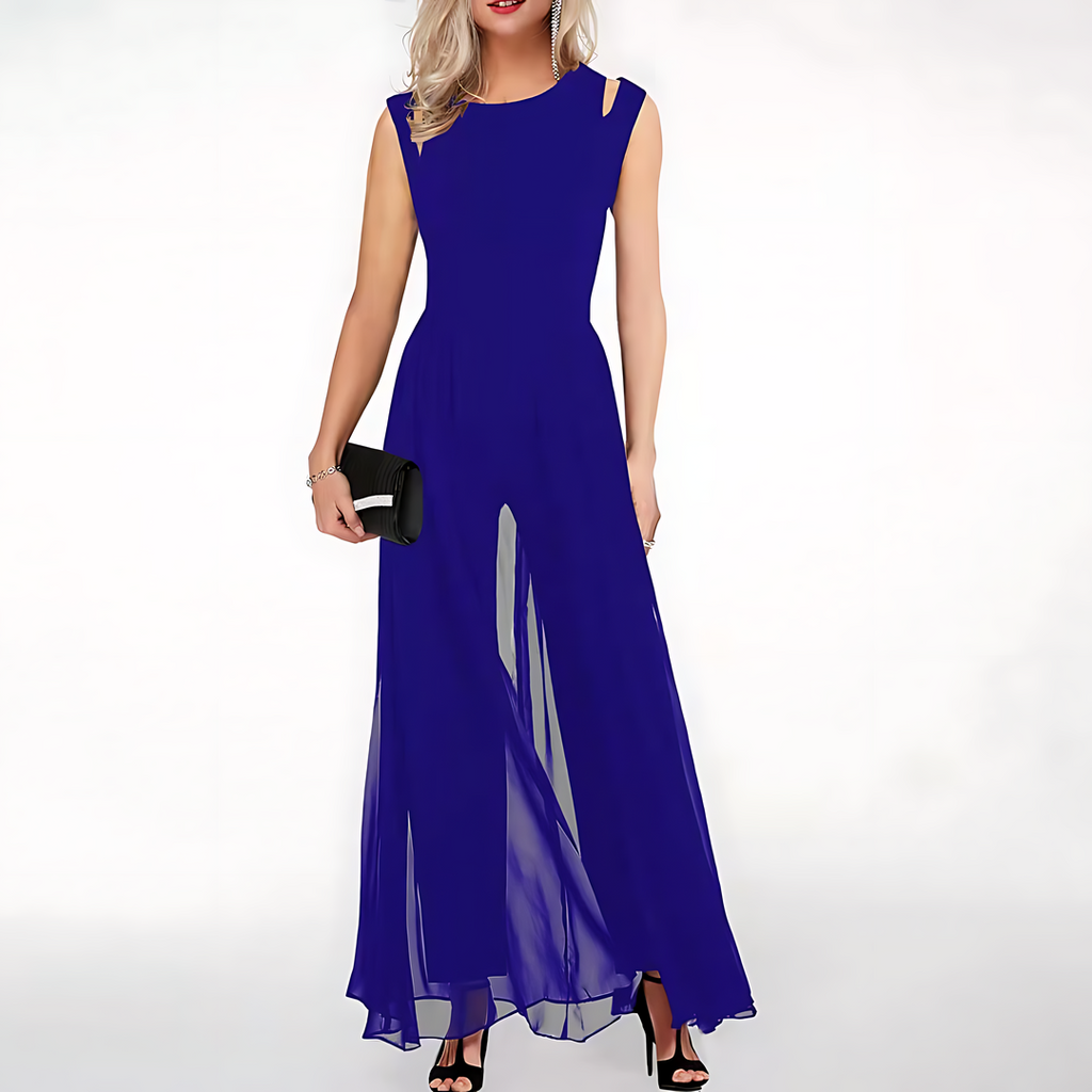 Lily | Damen Overall mit ärmellosem Schnitt und weitem Bein